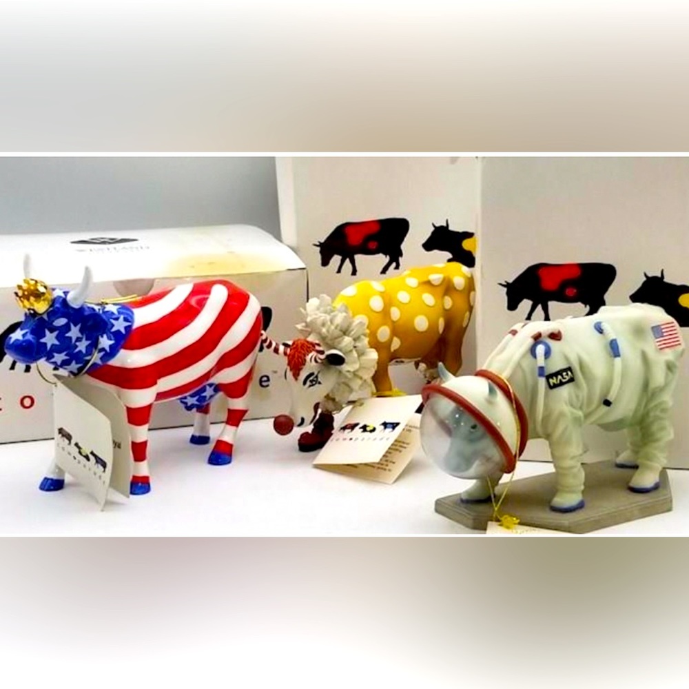 3 - Westland 2000 Cow Parade Figurines Home Decor Collectible EUC